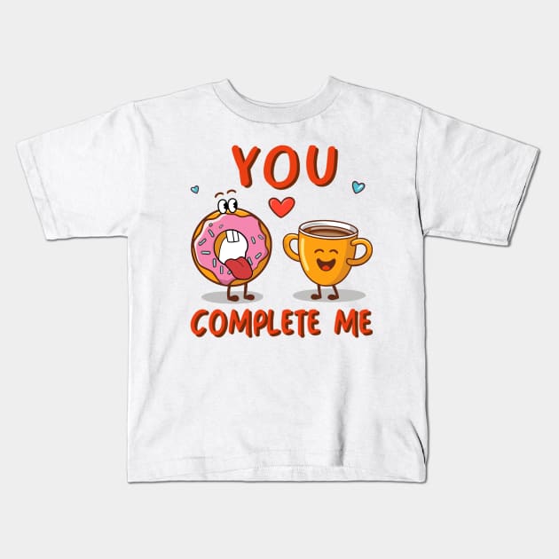 You Complete Me Kids T-Shirt by Blended Designs